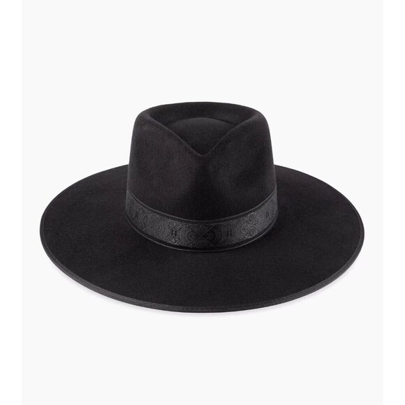 Lack Of Color Accessories - Lack of Color Noir Rancher Special Hat in Black Wool Size M 57cm